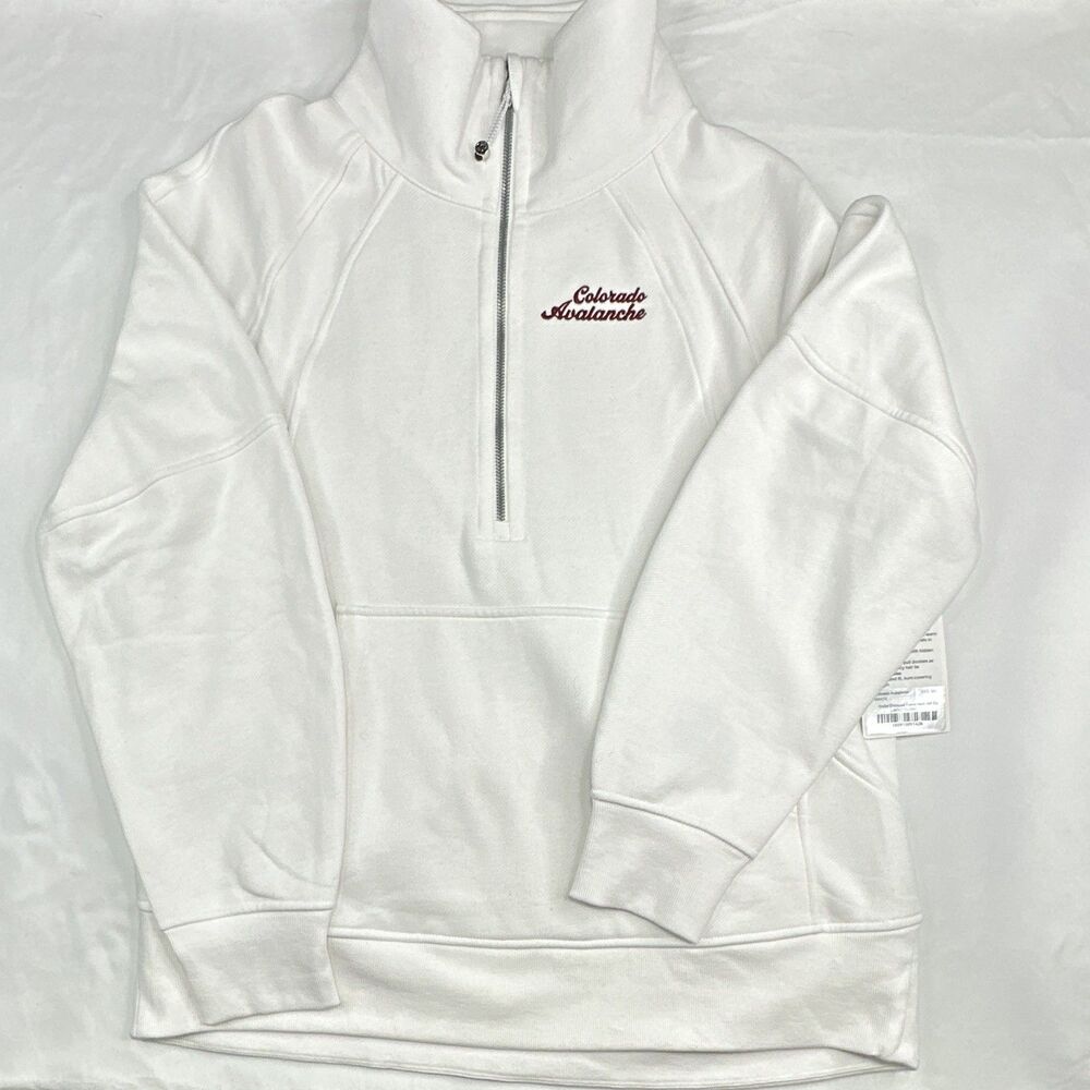 Women's Lululemon Colorado Avalanche Long Scuba Oversized Half-Zip Funnel Neck